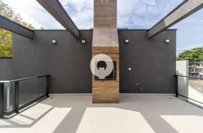 Triplex novo à venda com 215m² no pineville - suíte, terraço e churrasqueira