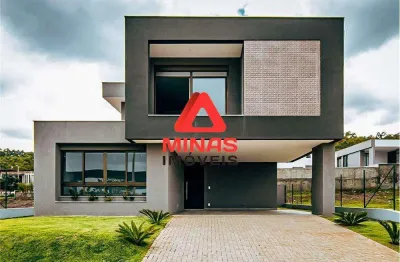 Casa com 4 dormitórios à venda, 317 m² por r$ 3.190.000 - alphaville - lagoa dos ingleses - nova lima/mg