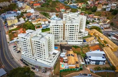 Apartamento de dois quartos um suíte em condomínio clube com planejados e pedras finas e acabamento de muito bom gosto a venda por 350.000,00