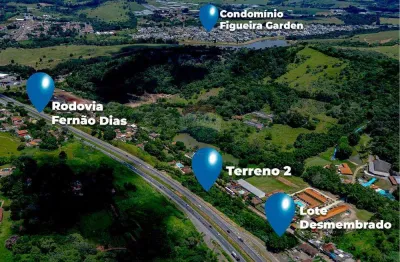 Terreno em atibaia/sp com 790m² no bairro do tanque, divisa com a fernão dias.