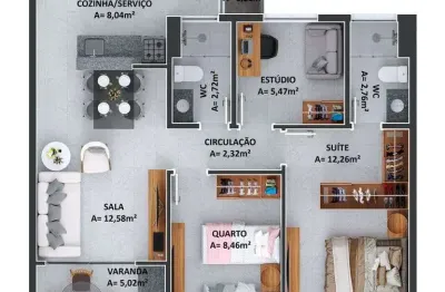 Apartamento com 2 quartos à venda na Rua Simon Bolívar, 19, Neópolis, Natal