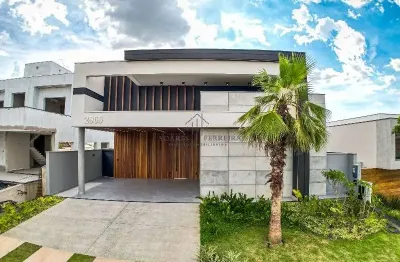 Residência de luxo em condomínio de alto padrão em indaiatuba-sp: 3 quartos, 2 suítes, 2 salas, 5 banheiros, 4 vagas de garagem, 311m².