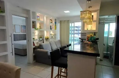 Apartamento mobiliado para locação em salvador/ba, caminho das árvores, quarto e sala, 1 vaga