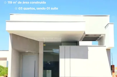 Casa com 3 quartos e suíte no condomínio horto florestal