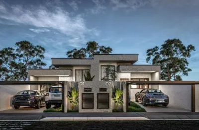 Casa térrea 3 dormitórios sendo uma suite , nova , 85 m² , em construção