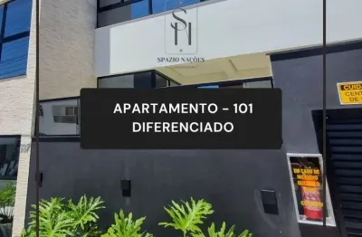 Apartamento com 2 Suítes - Lavabo - Amplo gardem com churrasqueira a carvão - Hall de entrada