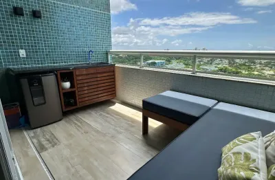 Belíssimo loft de luxo | linda vista mar | mobiliado |  patamares, salvador-ba