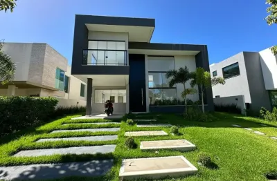 Excelente casa à venda - nunca habitada | 4 suítes com gabinete | alphaville litoral norte 1