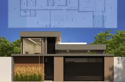 Casa para venda em uberlândia, novo mundo, 3 dormitórios, 1 suíte, 2 banheiros, 2 vagas