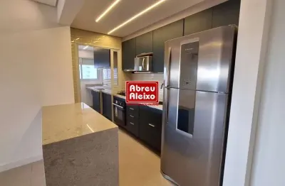 Tatuapé - belissimo apartamento com 2 dormitorios (1 suite) , área útil de 81 m² + 2 vagas de garagem - alto padrão de acabamento  - varanda gourmet com churrasqueira e fechamento em vidro - andar alt