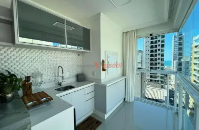 Fino acabamento mobiliado com 3 suites 3 vagas , meia praia, itapema - sc