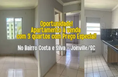 Oportunidade! apartamento com 3 quartos a venda no costa e silva