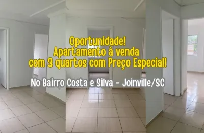 Oportunidade! apartamento com 3 quartos a venda no costa e silva