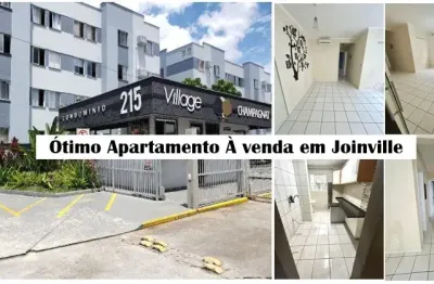 Ótimo apartamento térreo à venda com 3 quartos no bairro iririu joinville