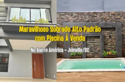 Maravilhoso sobrado geminado de alto padrão no américa a poucos minutos do centro de joinville