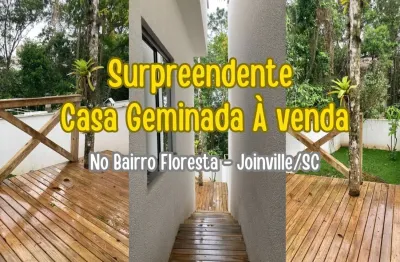 Casa geminada surpreendente à venda no bairro floresta joinville
