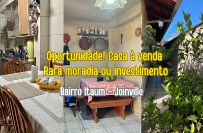 Ótima casa à venda no bairro itaum joinville - para moradia ou investimento