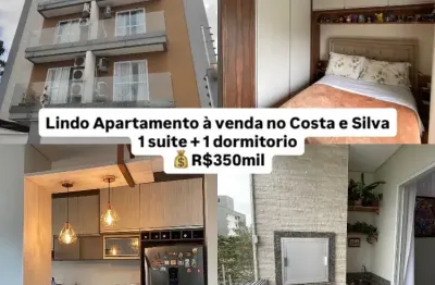 Ótimo apartamento à venda no bairro costa e silva com 1 suite + 1 dormitório semi mobiliado pronto pra morar!