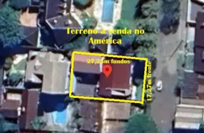 Ótimo terreno plano a venda no américa em joinville (próximo a rua jaraguá e rua timbó)