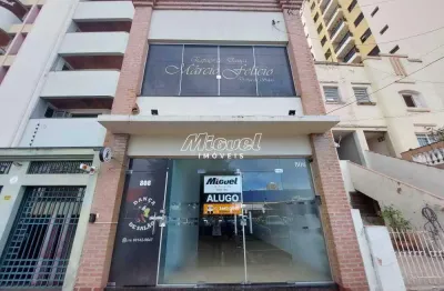 Salão comercial, 83,2m² para aluguel, centro - piracicaba -