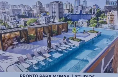 Mobiliado - excelente loft, alto padrão no bairro moínhos de vento