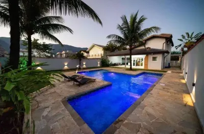 Morada da praia - casa de praia sobrado mobiliada para locação no condomínio morada da praia em bertioga, com 6 dormitórios e piscina