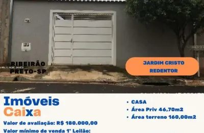 Casa para venda em ribeirão preto, jardim cristo redentor