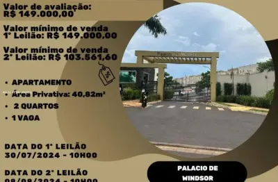 Apartamento para venda em ribeirão preto, reserva real, 2 dormitórios, 1 banheiro, 1 vaga
