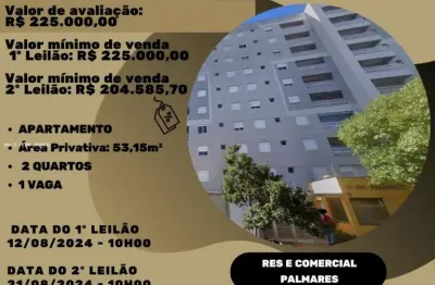 Apartamento para venda em ribeirão preto, residencial e comercial palmares, 2 dormitórios, 1 banheiro, 1 vaga