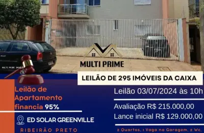 Apartamento para venda em ribeirão preto, residencial greenville, 2 dormitórios, 2 banheiros, 1 vaga
