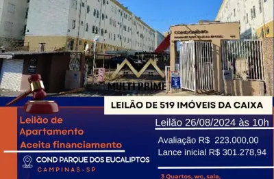 Apartamento para venda em campinas, vila padre manoel de nóbrega, 3 dormitórios, 1 banheiro, 1 vaga