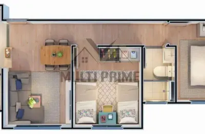 Apartamento para venda em ribeirão preto, quinta da primavera, 2 dormitórios, 1 banheiro, 1 vaga