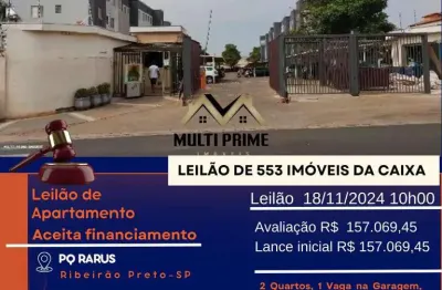Apartamento para venda em ribeirão preto, parque ribeirão preto, 2 dormitórios, 1 banheiro, 1 vaga