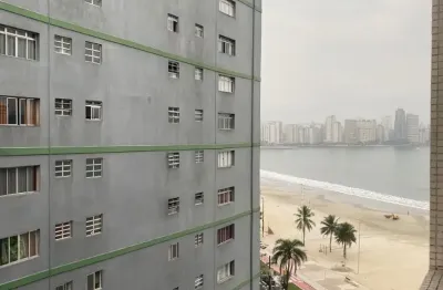 Sala living frente mar, condomínio com lazer e garagem no centro de são vicente!