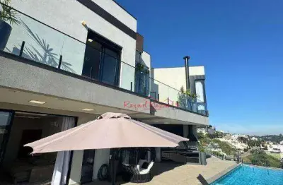 Sobrado com 3 dormitórios à venda, 410 m² por r$ 4.500.000,00 - jardim imperial hills iii - arujá/sp