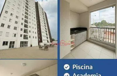 Apartamento com 2 dormitórios para alugar, 55 m² por r$ 3.680,92/mês - nova arujá - arujá/sp