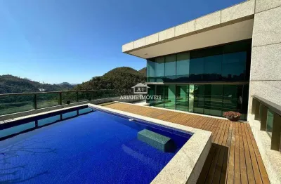 Cobertura 518m² no vale dos cristais com vista panorâmica e lazer privativo
