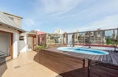 Cobertura no bairro petrópolis de 2 dormitórios 2 vagas e piscina