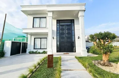 Sobrado novo com 5 quartos em condomínio fechado com 207m² privativos