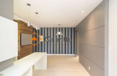 Apartamento para alugar com 1 quarto, semimobiliado e 1 vaga de garagem.
