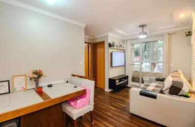 Apartamento / 2 dormitórios / sacada com churrasqueira / 1 vaga / morro santana