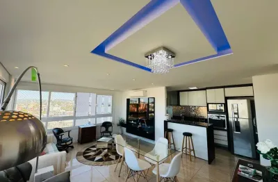 3 dormitórios, andar alto, mobiliado com lazer completo!