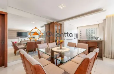 Apartamento mobiliado de alto padrão, com 136.42m², 3 dormitórios e 2 vagas.