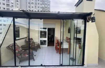 **cobertura com 2 quartos e churrasqueira na glória, porto alegre - oportunidade