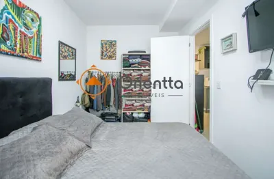 Apartamento 1 dormitório. decorado e totalmente mobiliado, climatizado, cozinha