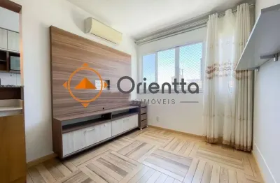 Apartamento mobiliado com 54,82m², 2 dormitórios e 1 vaga de garagem.