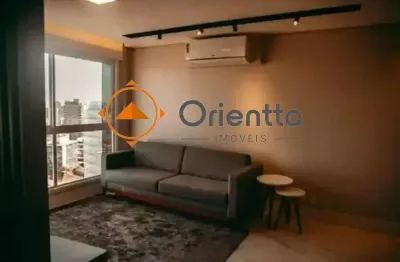 Apartamento mobiliado de 1 dormitório, 1 vaga de gragem e condominio com estrutu