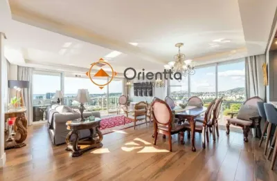 Apartamento semimobiliado com 4 quartos, 3 suítes e com 2 vagas para alugar, 172