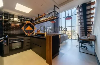 Apartamento duplex mobiliado alto pdrão com 72m² e 1 dormitório, 1 suíte, 1 vaga