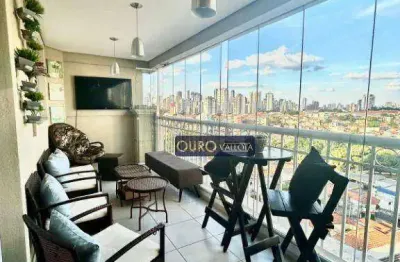 Apartamento mobiliado na mooca com varanda gourmet com churrasqueira e 3 dormitórios!!!